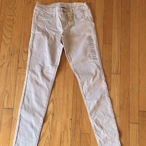 American eagle tan jeans size 2